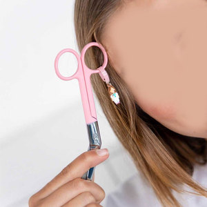 Tijeras para Vendajes Lister de Acero Inoxidable Rosa, Personalizadas OEM, Desechables, de Un Solo Uso, Instrumentos Quirúrgicos Manuales, Certificación CE - Product Image 6