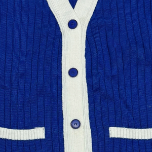 Cardigan long brodé pour femmes ZPB Sorority, sur mesure, en laine acrylique, tricoté, mode féminine, cardigan d'hiver, vente en gros - Product Image 4