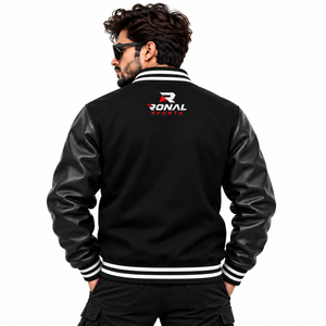 Vestes universitaires personnalisées avec logo, vestes de baseball décontractées à manches longues, service OEM ODM - Product Image 4