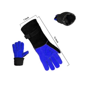 Gants de sécurité industriels en cuir de vachette pleine fleur antidérapants, flexibles, durables et haute performance avec manchette renforcée - Product Image 6