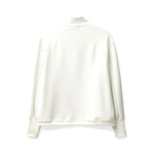 Sudadera de Forro Polar con Capucha y Media Cremallera para Mujer, Ajuste Holgado, Color Liso, Hombros Caídos, Transpirable y Antiarrugas - Product Image 2