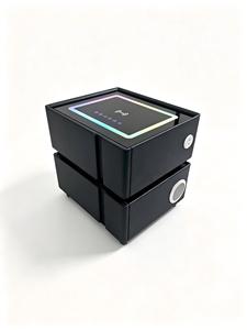 Table de chevet intelligente moderne avec verrouillage par mot de passe, charge sans fil, lumière RGB à commande tactile et haut-parleur audio Bluetooth USB - Product Image 3