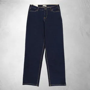 Jeans de Mezclilla de Pierna Ancha para Hombre, Color Personalizado, Corte Recto de Cintura Media, Algodón Orgánico Elástico Premium de Secado Rápido para Primavera/Verano - Product Image 1