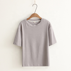 Camisetas cortas personalizadas para mujer, camiseta blanca con logo personalizado, 100% algodón, top corto informal transpirable, camiseta corta para mujer - Product Image 4