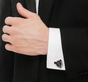 Boutons de manchette en métal et cristal, bijoux de luxe pour hommes, accessoires élégants pour costume de marié, mariage, fiançailles, vente en gros de qualité supérieure - Product Image 4