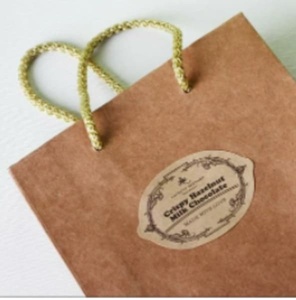 Etiquetas de Papel Kraft Personalizadas, Etiquetas de Papel Marrón Ecológicas, Impresión de Etiquetas Adhesivas para Embalaje - Product Image 2