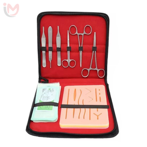 Kit de pratique pour étudiants en médecine, 9 pièces, ensemble de sutures en acier inoxydable pour interventions chirurgicales mineures, classe I, services OEM - Product Image 4