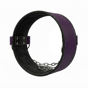 Ceinture de musculation en cuir de vachette véritable avec logo personnalisé, respirante, antidérapante, élastique et épaisse pour la salle de sport - Product Image 2