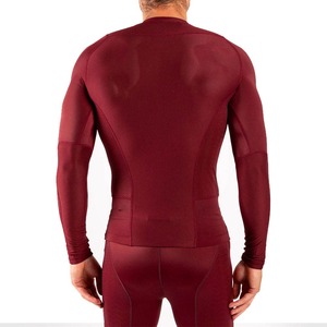 Chemise de compression pour homme, séchage rapide, col rond, manches longues - Product Image 3