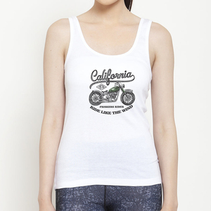 Camisetas sin mangas casuales para mujer, con gráfico personalizado, de algodón, para verano, cuello redondo, espalda cruzada, para gimnasio, correr, top acanalado para entrenamiento. - Product Image 1