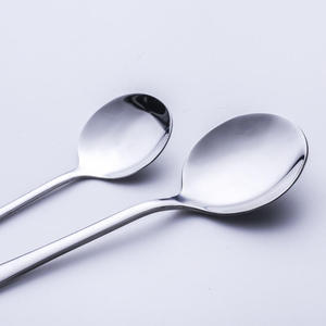 Ensemble de cuillères à dîner personnalisées en acier inoxydable durable, or et argent, 12 pièces, logo personnalisé pour la cuisine, la cuisson, les desserts - Product Image 2