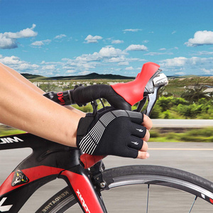 High Performance Leather Full Finger Waterproof Touchscreen Compatible Breathable Non-Slip Adjustable Wrist Strap Cycling Gloves - Product Image 2