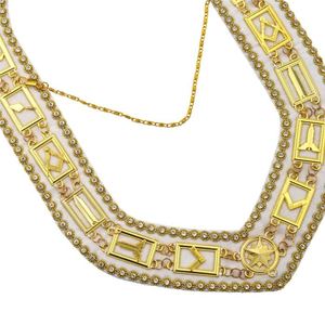 Masonic <b>Collar</b> Chain Custom Metal Regalia Chain with Pendant Holder and Decorative Details for Formal Events - Product Image 6