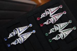 Unique à la mode Dangle boucle d'oreille 925 en argent Sterling cubique zircone bijoux de mode pour les femmes cadeau - Product Image 3