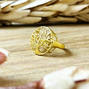 New Arrival Tree Of Life <b>Ring</b> Nature Brass Band <b>Ring</b> For Women 18k Gold Plated Bohemian Life <b>Statement</b> <b>Ring</b> For Wholesale/OEM - Product Image 1