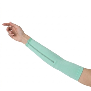 Manchon de protection solaire UPF50+ en polyester à manches longues pour homme, personnalisé OEM/ODM, imprimé sérigraphié, couleur unie, idéal pour le pickleball en été - Product Image 2