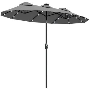 Sombrilla de Jardín Solar Gris para Exteriores - Product Image 5