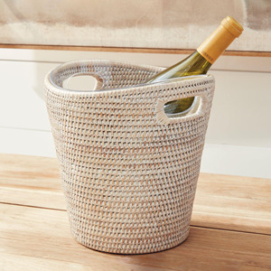 Bac à boissons en rotin pour fêtes à domicile, panier isotherme de bonne qualité, seau à glace, refroidisseur de bouteilles - Product Image 5