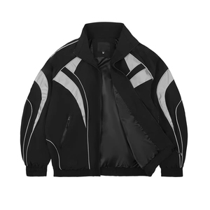Wholesale Men Windbreaker Tracksuit 2 Piece Nylon <b>Zipper</b> <b>Jacket</b> And Pants Sublimation Design Custom Sportswear Outfit - Product Image 5