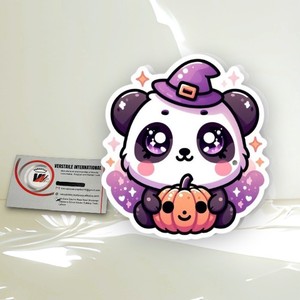 Palette d'extension de cils en acrylique, design Halloween Sorcière Panda, formes cœur, carré et cercle, outil de beauté - Product Image 2