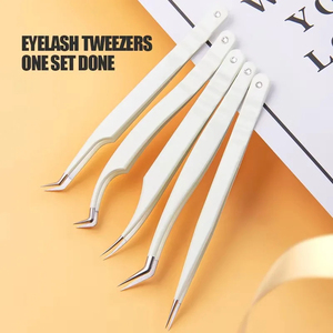 Pinces à cils en acier inoxydable de haute qualité avec logo personnalisé, antistatiques et de précision, pour usage en salon - Product Image 5