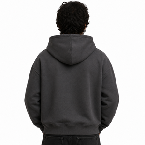 Men's 100% Cotton Full <b>Zip</b> Hoodie Fleece Sweatshirt Regular Fit <b>Zip</b> Up <b>Hooded</b> Jacket for Winter Casual Wear - Product Image 3