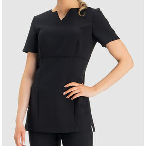 Tunique de Salon de Beauté Personnalisée à Marque Privée, Uniforme Élastique pour Soins des Ongles et Spa, Blouse d'Infirmière avec Dentelle Ajustable pour Femmes Grandes Tailles - Product Image 2