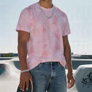 Camisetas de Cuello Redondo para Hombre, Ligeras, de Manga Corta, con Estampado Moderno, Estilo Hipster, Tie-Dye, Casuales, de Verano, Streetwear, con Gráficos - Product Image 2