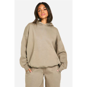 Nueva sudadera con capucha estilo tejido, informal, para uso diario, estilo urbano para mujer, transpirable y ecológica. - Product Image 1