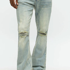 Pantalones de hombre con logotipos serigrafiados, diseño bordado, pantalones vaqueros, pantalones de hombre con MOQ bajo y alta calidad. - Product Image 3