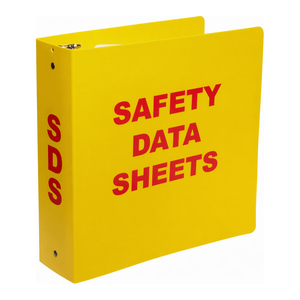 Brady Standard SDS <b>Binder</b> 2.5-Inch <b>Ring</b> Durable PVC Cover for Lab and Industrial Storage - Product Image 3