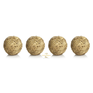 Adorno Tejido a Mano con Bolas de Ratán Ecológicas y Naturales para Compradores Mayoristas - Product Image 1