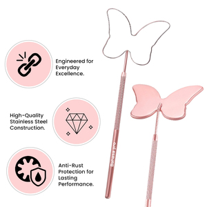 Stainless Steel Rose Gold Butterfly Lash <b>Mirror</b> for Lashes Stainless Steel Eyelash <b>Mirror</b> Beauty Tools - Product Image 5