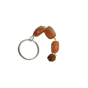 High quality Crystal Keychain Red Carnelian Rudraksha cube <b>key</b> <b>chain</b> Natural Stone <b>Key</b> <b>Holder</b> Gifts for Women <b>Key</b> <b>Chain</b> - Product Image 6