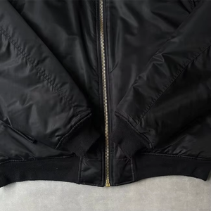 Chaqueta Reversible de Invierno para Hombre, Cortavientos, Gruesa, Estilo Bomber de Nailon, con Cuello Alto - Product Image 4