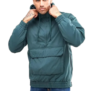 Chaqueta Cortavientos con Capucha y Media Cremallera Verde Oscuro para Hombre, Pantalones de Esquí y Nieve Unisex, Transpirables, de Secado Rápido, Forrados de Forro Polar, 100% Poliéster - Product Image 5