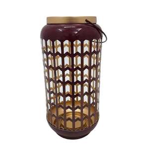 Home Decoration Glass and Leather Decorative Handmade Elegant Hanging <b>Lantern</b> <b>Black</b> Color New Design Wedding and Party <b>Lantern</b> - Product Image 2