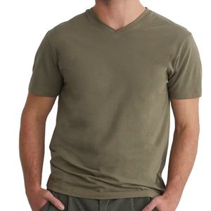 Streetwear de haute qualité avec logo personnalisé T-shirts en coton uni Tissu en jersey T-shirt simple pour hommes - Product Image 2