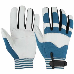 Guantes de Trabajo de Piel de Cabra de Alta Calidad, con Puño Elástico, Antideslizantes, Resistentes al Calor y a las Chispas, 11 oz, para Jardinería - Product Image 5
