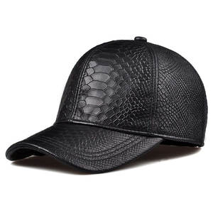 Casquettes de baseball tendance en cuir de vache véritable, sportives, personnalisables OEM, pour hommes et femmes, respirantes et imperméables - Product Image 1