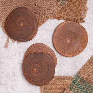 Round Wooden <b>Drink</b> <b>Coaster</b> - Product Image 1