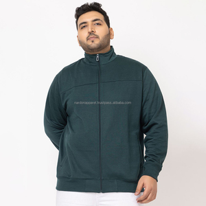 Nardon Apparel High Quality Men's Women's Winter Fleece Jackets Solid Full-Zip Crew Neck <b>Stand</b> Custom Logo 330 Gram <b>Weight</b> - Product Image 1