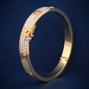 RTS customise bracelet for <b>men</b> and women in gold tone with silver moissanite diamonds jewelry d vvs clarity diamonds - Product Image 4