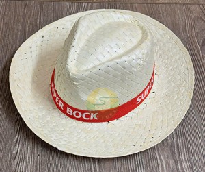 หมวกฤดูร้อนหมวกฟางใบปาล์มแบบมีแถบติดโลโก้ปรับแต่งได้ราคาโรงงานจากเวียดนามสำหรับการโฆษณาหมวกฟางสำหรับงานปาร์ตี้ - Product Image 2