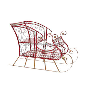 ของตกแต่งรถเลื่อนซานต้าคริสต์มาสแบบลวดโลหะ ดีไซน์ทันสมัย คุณภาพเยี่ยม ขนาดปรับแต่งได้ สำหรับตกแต่งบนโต๊ะ - Product Image 2