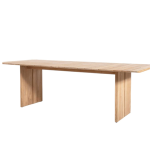 ชุดโต๊ะอาหารไม้พร้อมเก้าอี้หกที่นั่ง โครงไม้สัก สำหรับตกแต่งบ้าน - Product Image 5