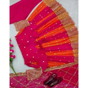 Robes de soirée de créateur Robe de soirée élégante avec pendentif et belle Dupatta - Product Image 6