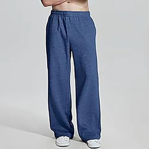 Anti shrink Solid color Men's Casual Sweatpants For Gym Wear Fashionable Elastic Waist Streetwear Quick Dry Sweatpants - Product Image 3