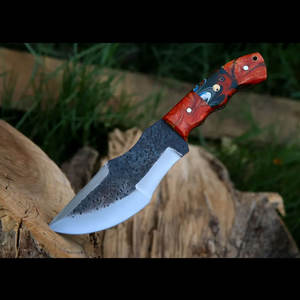Cuchillo Utilitario para Exteriores de Acero de Damasco con Mango Natural para Camping, Pesca y Caza, Suministro de Fabricante al por Mayor - Product Image 3