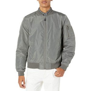 Veste bomber pour homme de qualité supérieure, streetwear, broderie, logo personnalisé, fermeture éclair, surdimensionnée, imperméable, veste bomber vintage pour homme - Product Image 1